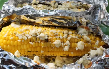 Delicious Oven Roasted Corn on the Cob with a Flavorful Blue Cheese Twist