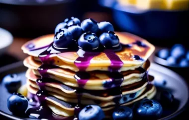 Delicious Paleo Blueberry Cast Iron Pancake