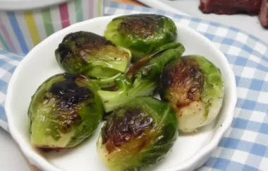 Delicious Pan-Roasted Brussels Sprouts Recipe