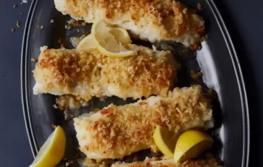 Delicious Pan-Seared and Crusted Ling Cod Recipe