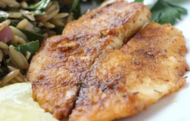 Delicious Pan-Seared Tilapia with a Zesty Lemon Butter Sauce