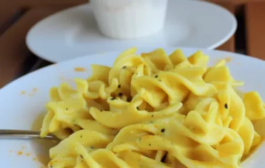 Delicious Pasta with Creamy Ricotta and a Touch of Turmeric