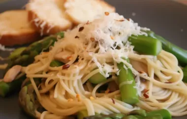 Delicious Pasta with Fresh Asparagus