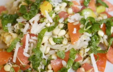 Delicious Pasta with Fresh Tomatoes and Corn