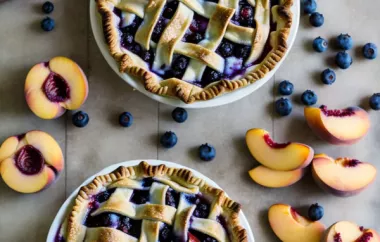 Delicious Peach Blueberry Pie Recipe