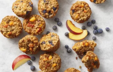 Delicious Peach Cinnamon Muffins - A Perfect Treat for Breakfast or Snack Time