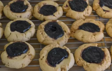 Delicious Peanut Butter and Jelly Thumbprint Cookies Recipe