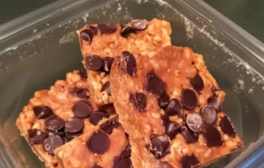 Delicious Peanut Butter Bars