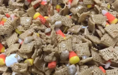 Delicious Peanutty Candy Corn Cereal Bars Recipe