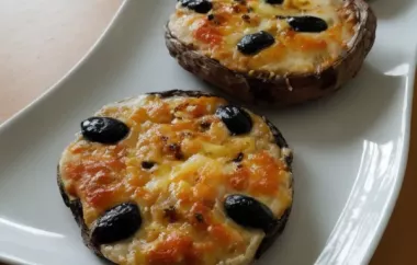 Delicious Pizza Style Portabello Mushrooms Recipe