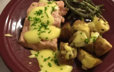 Delicious Poached Salmon with Homemade Hollandaise Sauce