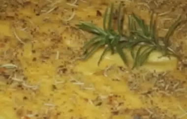 Delicious Polenta with a Flavorful Twist of Rosemary and Parmesan Cheese
