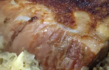 Delicious Pork Loin with Apples and Sauerkraut Recipe