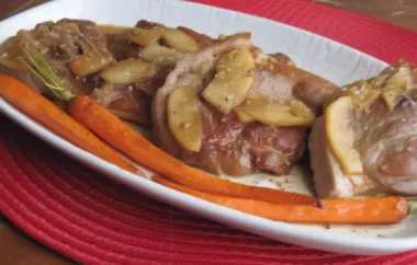 Delicious Pork Steaks with Tangy Orange Apple Sauce
