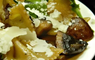 Delicious Portobello Mushroom Pasta with Fresh Basil