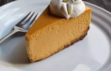 Delicious Pumpkin Cheesecake Recipe