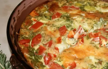 Delicious Quiche with Kale, Tomato, and Leek
