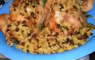 Delicious Raisin Rice Stuffed Chicken Recipe