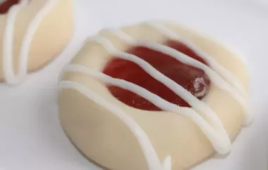 Delicious Raspberry and Almond Shortbread Thumbprints Recipe