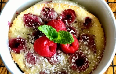 Delicious Raspberry Clafoutis Recipe