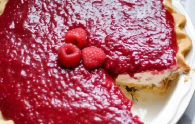 Delicious Raspberry Cream Pie Recipe