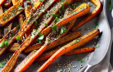 Delicious Roasted Carrots with Homemade Za'atar