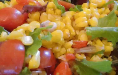 Delicious Roasted Corn and Heirloom Tomato Salad