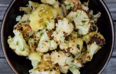 Delicious Roasted Garlic Cauliflower Recipe