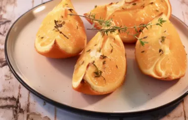 Delicious Roasted Oranges with a Hint of Thyme
