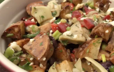 Delicious Roasted Potato Salad with Balsamic Dressing