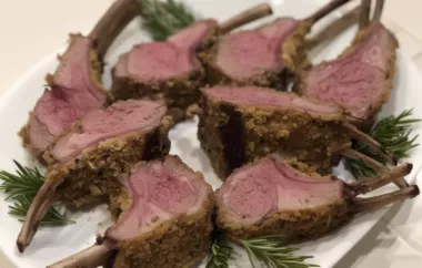 Delicious Roasted Rack of Lamb