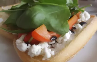 Delicious Roasted Red Pepper Sub Recipe