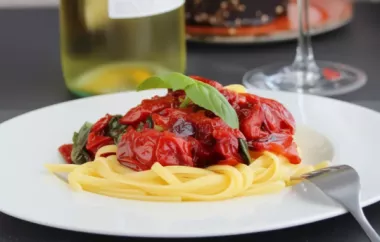 Delicious Roasted Tomato Sauce Recipe