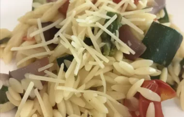 Delicious Roasted Vegetable Orzo Recipe