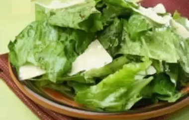 Delicious Romaine Lettuce Salad with Tangy Garlic Lemon Anchovy Dressing