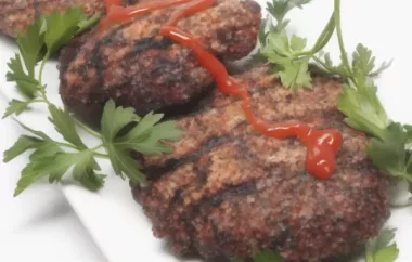 Delicious Rosemary Crusted Oxtail Burger Recipe