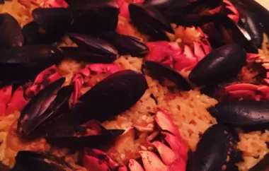 Delicious Saffron-Scented Lobster Paella