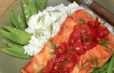 Delicious Salmon with Tangy Sauteed Tomatoes