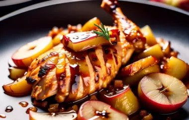 Delicious Sauteed Chicken with Caramelized Apples