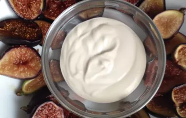 Delicious Sauteed Figs with Creamy Cashew Creme Recipe