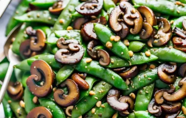 Delicious Sauteed Sugar Snap Peas with Mushrooms Recipe