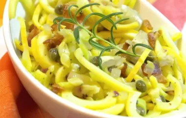 Delicious Savory Summer Squash with Crispy Bacon and Fresh Herbs
