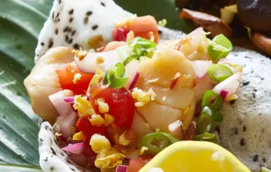 Delicious Scallop Ceviche with a Zesty Twist
