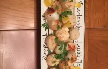 Delicious Scallops with a Citrus Twist and Creamy Beurre Blanc Sauce