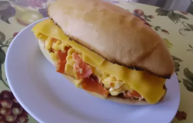 Delicious Scrambled Egg and Pepperoni Sub Sandwich Recipe