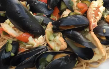 Delicious Seafood Scampi Linguine Recipe