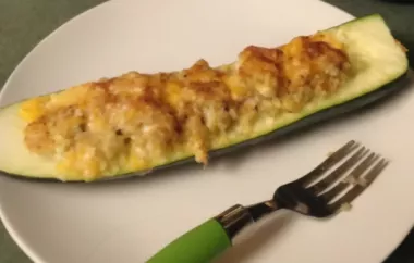 Delicious Seafood Stuffed Zucchini Recipe