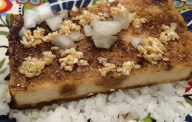Delicious Sesame Seed Baked Tofu