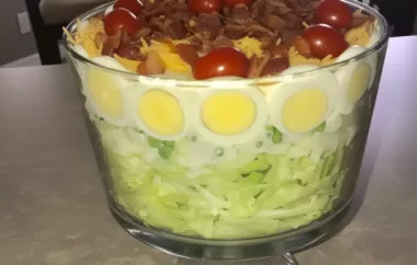 Delicious Seven Layer Vegetable Salad Recipe