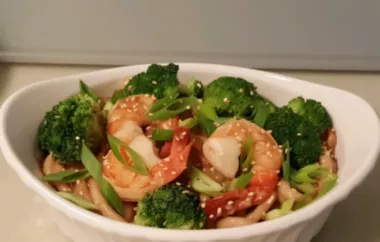 Delicious Shrimp and Peanut Butter Noodles Recipe